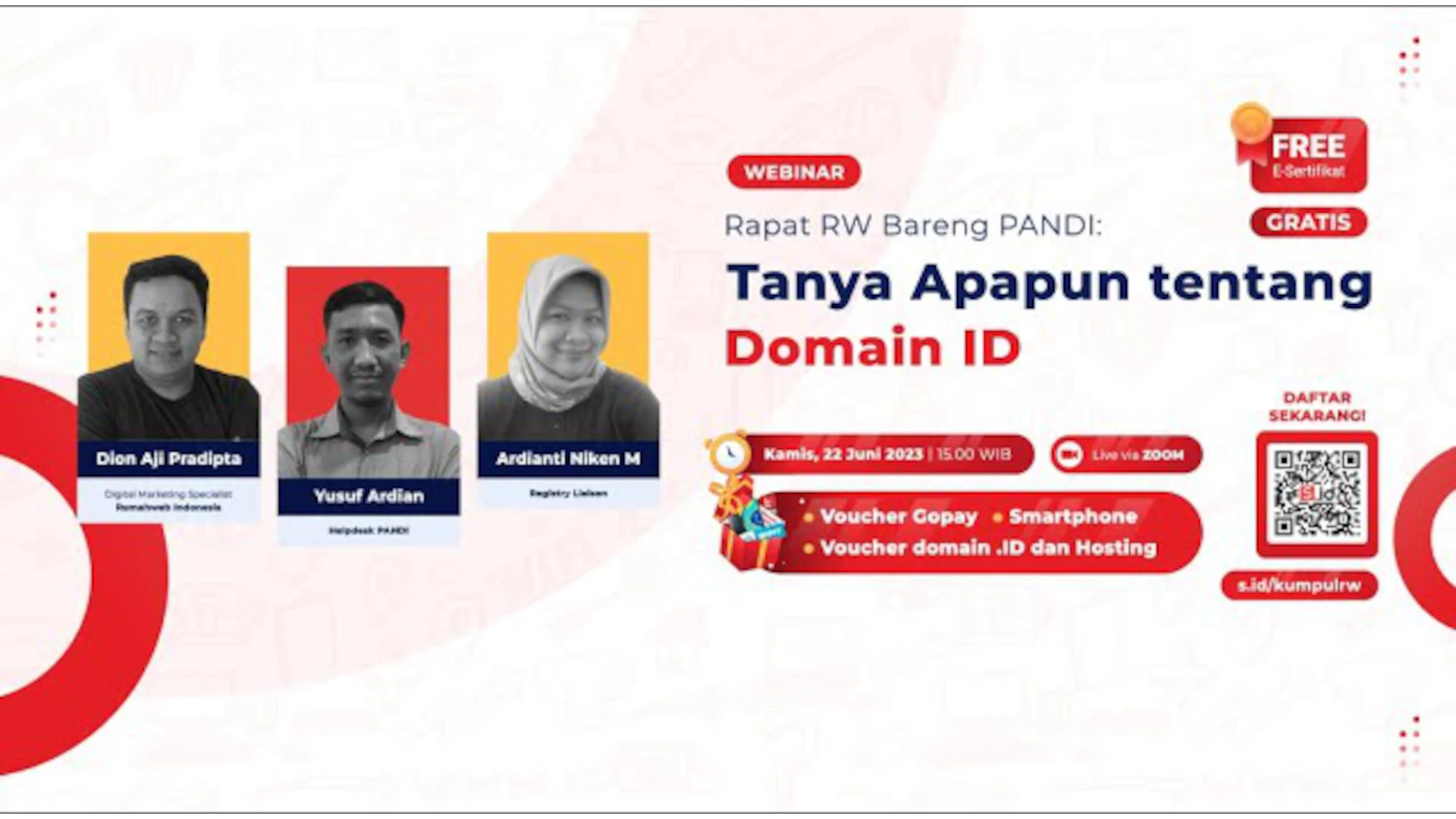 webinar x rumahweb x pandi Rapat RW Bareng PANDI: Tanya Apapun Tentang Domain ID